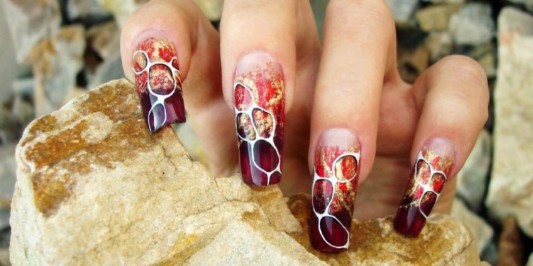 Abstract Nail Art Design