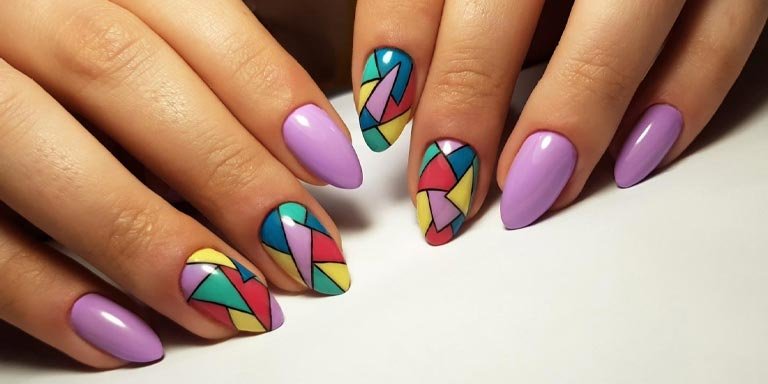 Geometric Nail Art