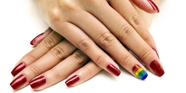 Pride Rainbow Nails