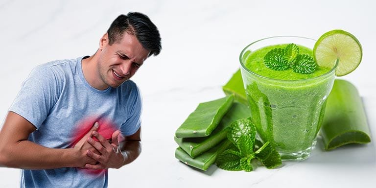 benefits of Aloe Vera for heart burn relief