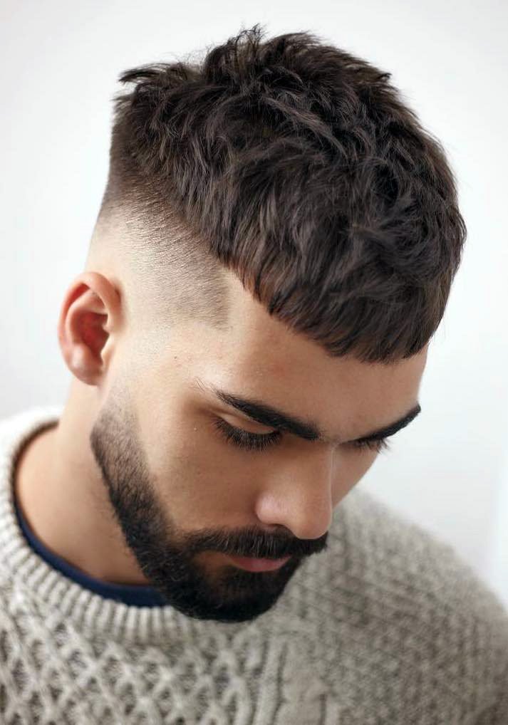 Crop fade with beard