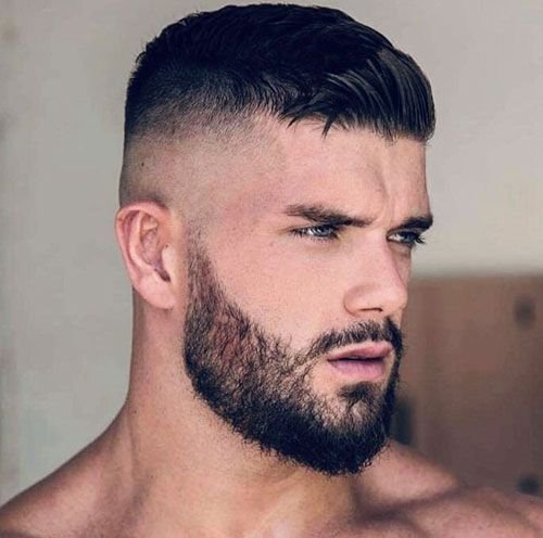 crew cut with beard