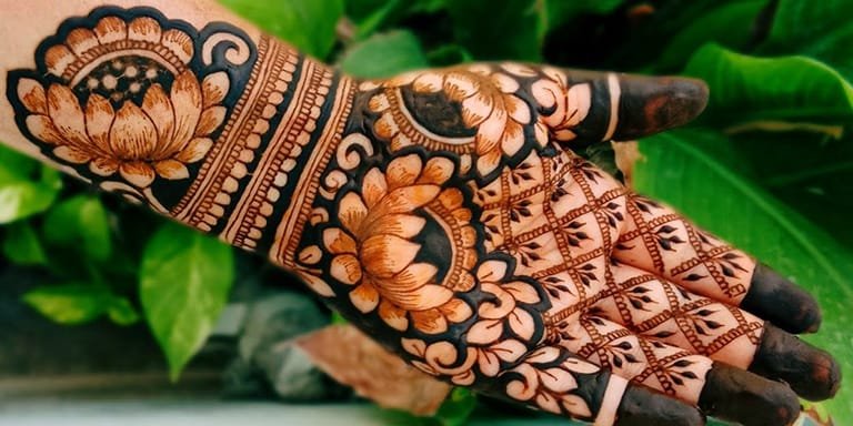 Lotus Henna Design 