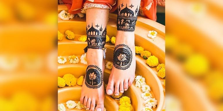 Lotus Henna Design 