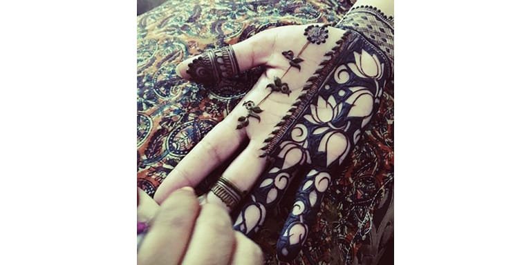 Lotus Henna Design 