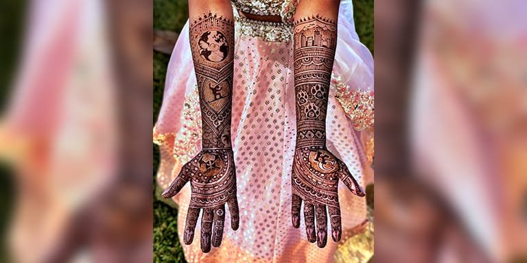 Storytelling Mehndi Design