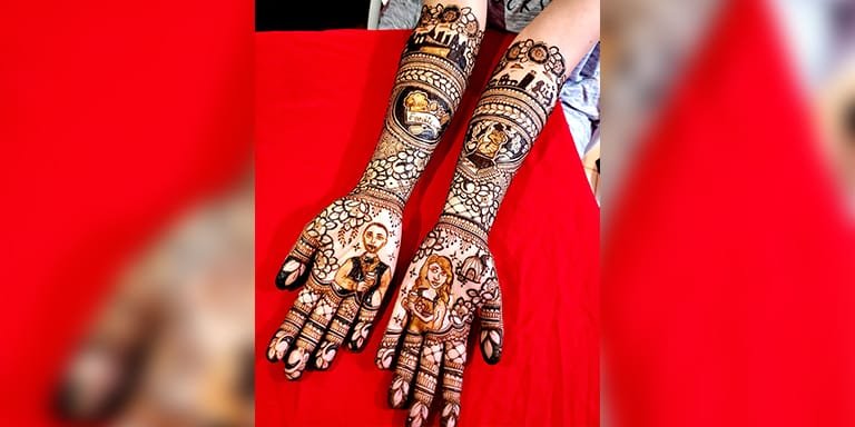 Storytelling Mehndi Design