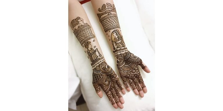 Storytelling Mehndi Design