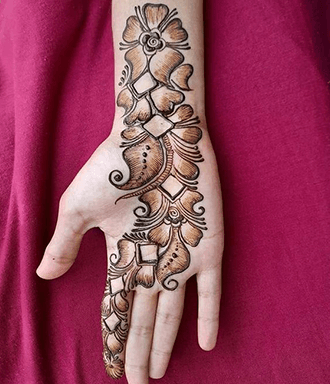 Easy Arabic Mehndi Design