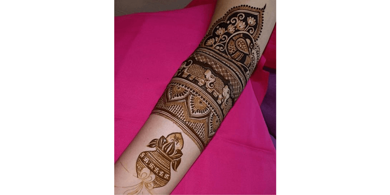 Elephant Motifs Mehndi Design