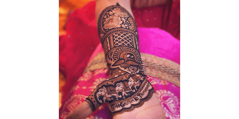 Elephant Motifs Mehndi Design