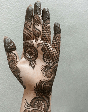 Indo-Arabic Mehndi Design