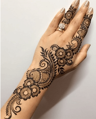Indo-Arabic Mehndi Design
