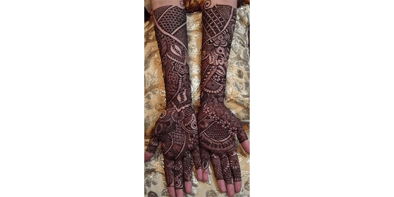 Indo-Arabic Mehndi Design