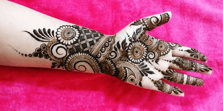 Indo-Arabic Mehndi Design