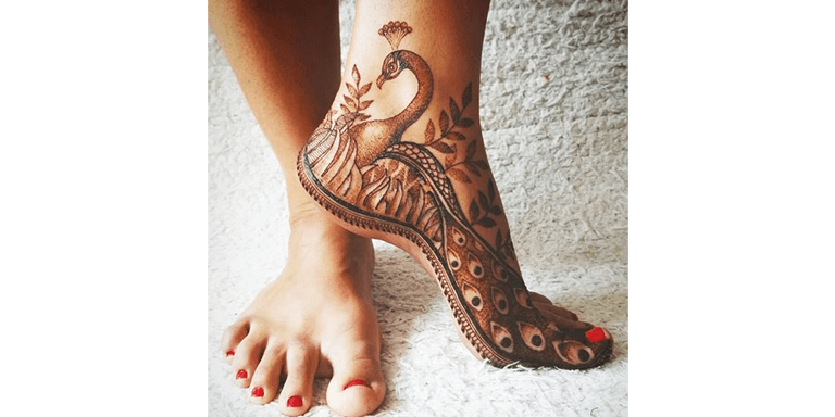 Peacock Mehndi Design