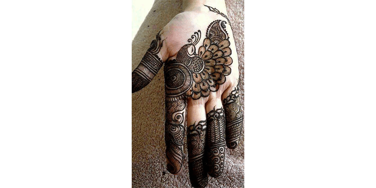 Peacock Mehndi Design