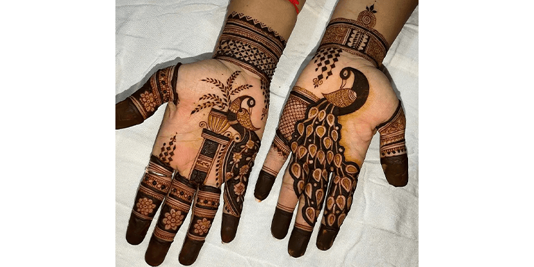 Peacock Mehndi Design