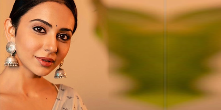 Rakul Kohl Rimmed eye makeup