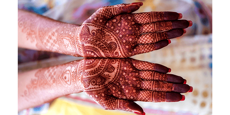 Symmetrical Mehndi Design