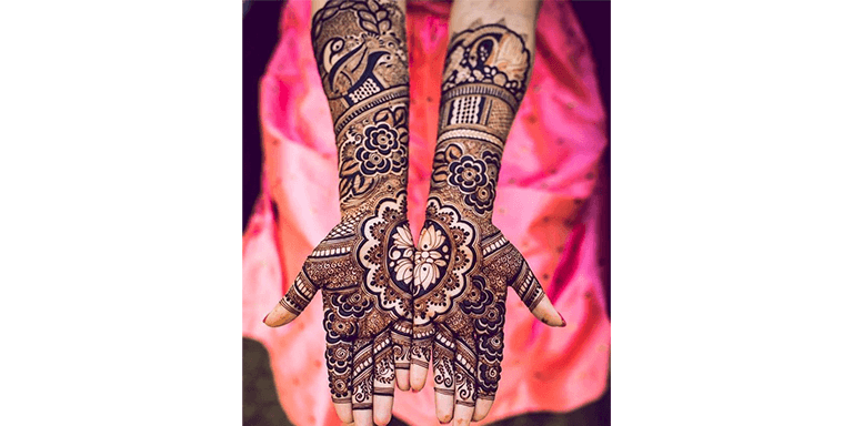 Symmetrical Mehndi Design