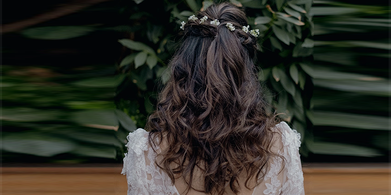 Bridal Hairstyle for Short Hair (Crow For The Queen_ Crowned Hair ) 04