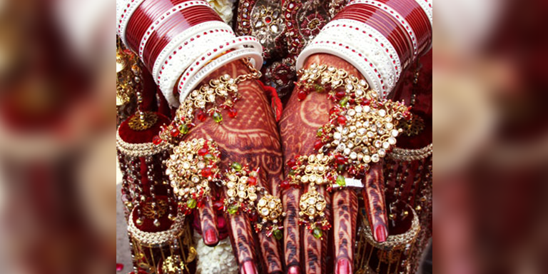 Haathi Daant & Red For The Married Life Ahead!