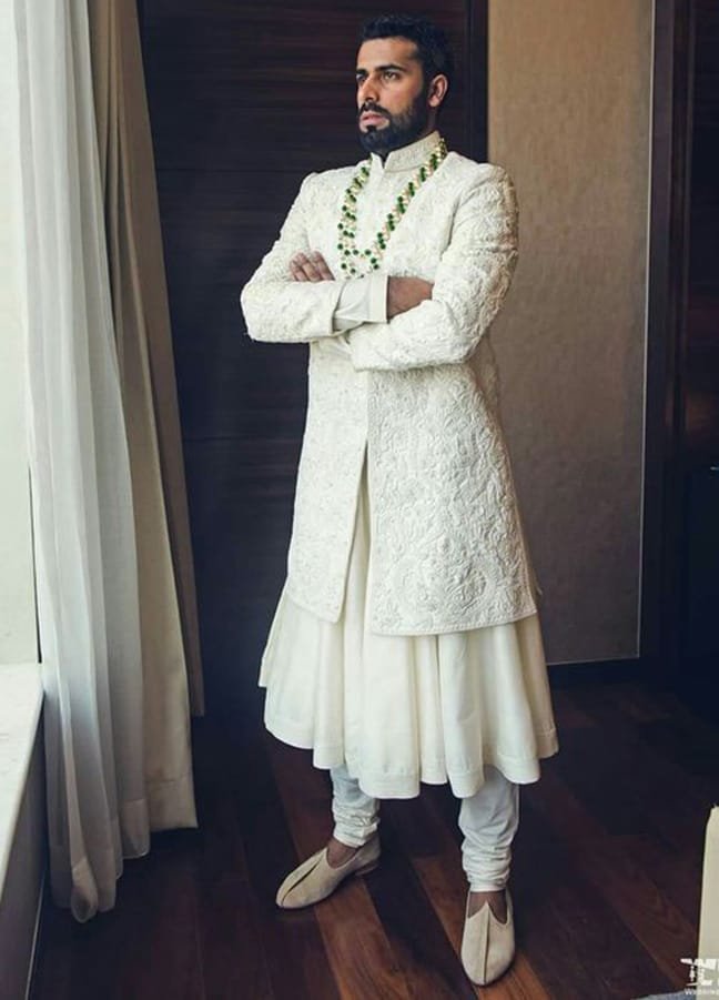 Kalidaar Groom Sherwani 