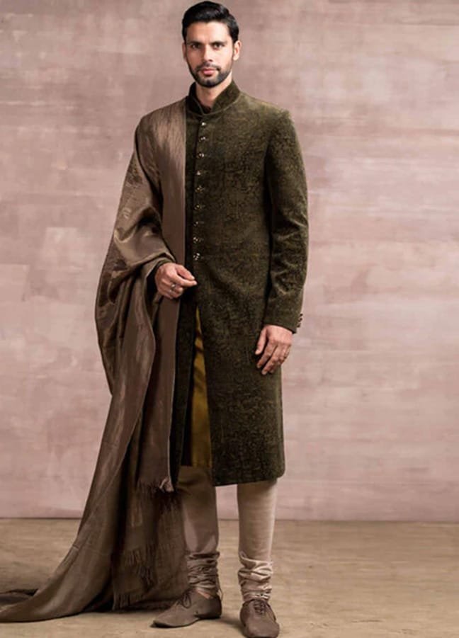 Velvet Groom Sherwani