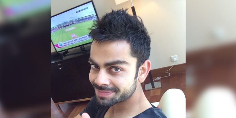 Medium Virat Kohli Hairstyle