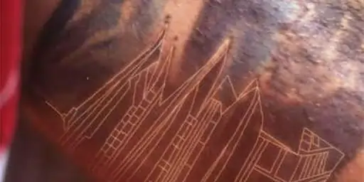 Monastery Virat Kohli Tattoo