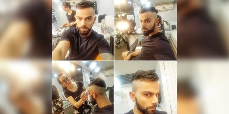 Short Undercut virat hair style