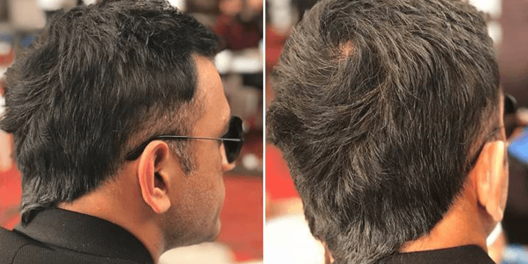 V Hawk Dhoni Hairstyle