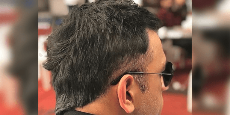 V Hawk Dhoni Hairstyle