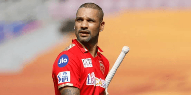 Shikhar Dhawan hairstyle (Punjab Kings)