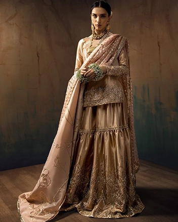 Embroidered Sharara For Nikah