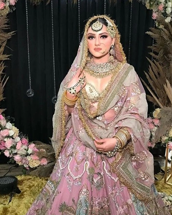 Pink Lehnga For Muslim Brides