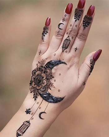 chand mehndi design
