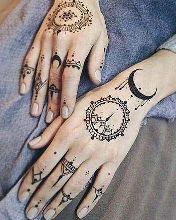 chand mehndi design