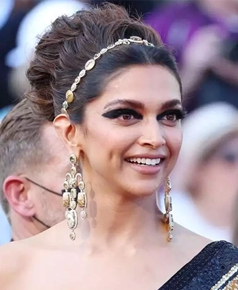 classic bun deepika padukone hairstyle