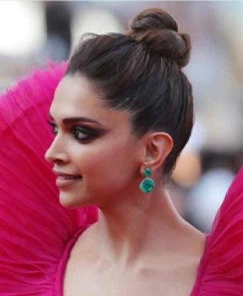 classic bun deepika padukone hairstyle
