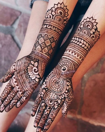 Classic Indian Eid Mehndi Design