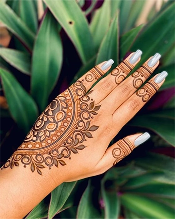 Eid Back Hand Mehndi Design