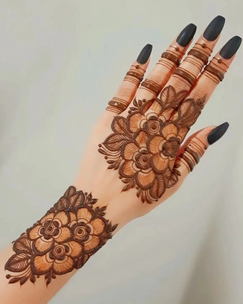 Eid Back Hand Mehndi Design