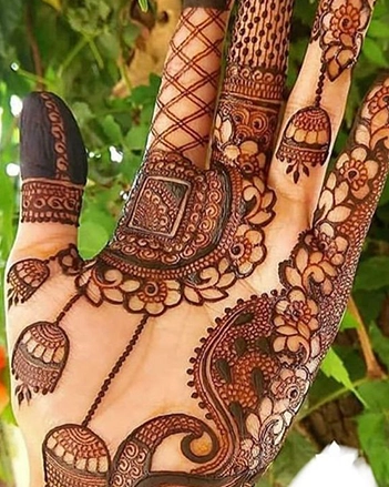Eid Jhoomar Mehndi Design