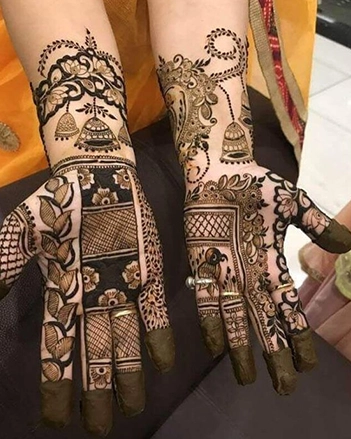 Eid Jhoomar Mehndi Design