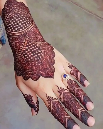 Glove Hand Eid Mehndi Design