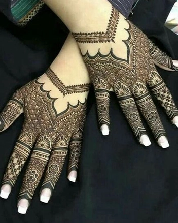 Glove Hand Eid Mehndi Design