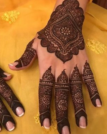 Glove Hand Eid Mehndi Design