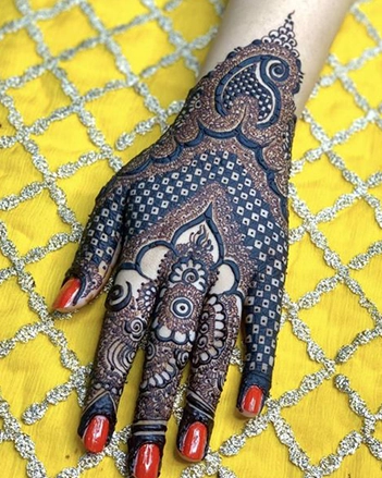 Glove Hand Eid Mehndi Design